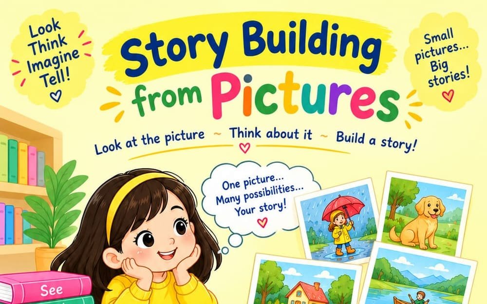 Story Building from Pictures syllabus poster